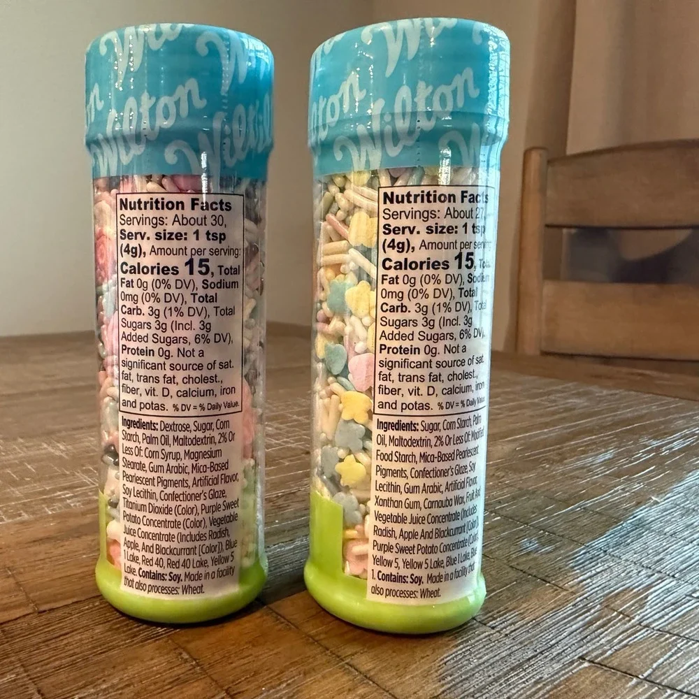 NEW Lot Wilton Easter Sprinkles Set Bunny Bunny Bliss Mix Pastel Baking Cookies